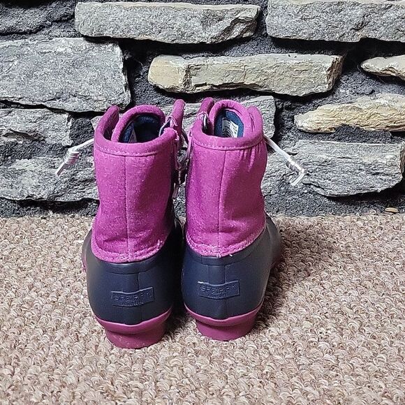 Women's Sperry Top sider duck waterproof rain winter boots pink sz 6 - Picture 5 of 10